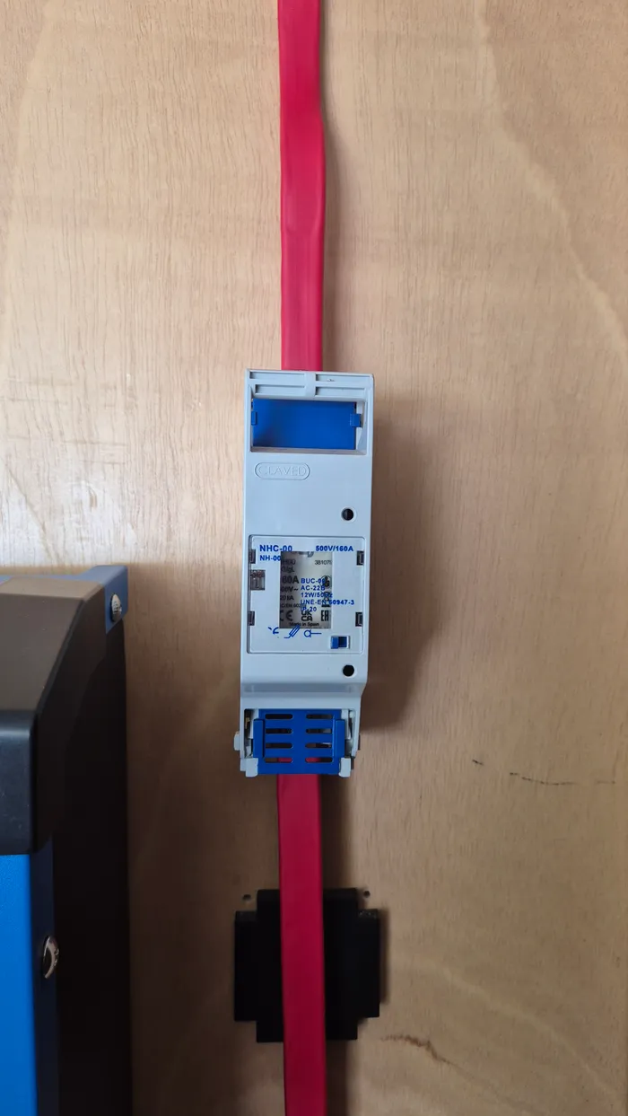 The main fuse protecting the battery as a whole.