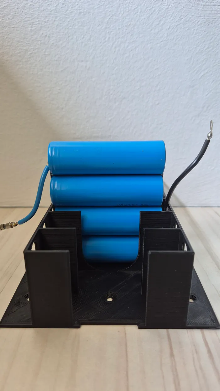 A finished module seated in its holder inside the frame.