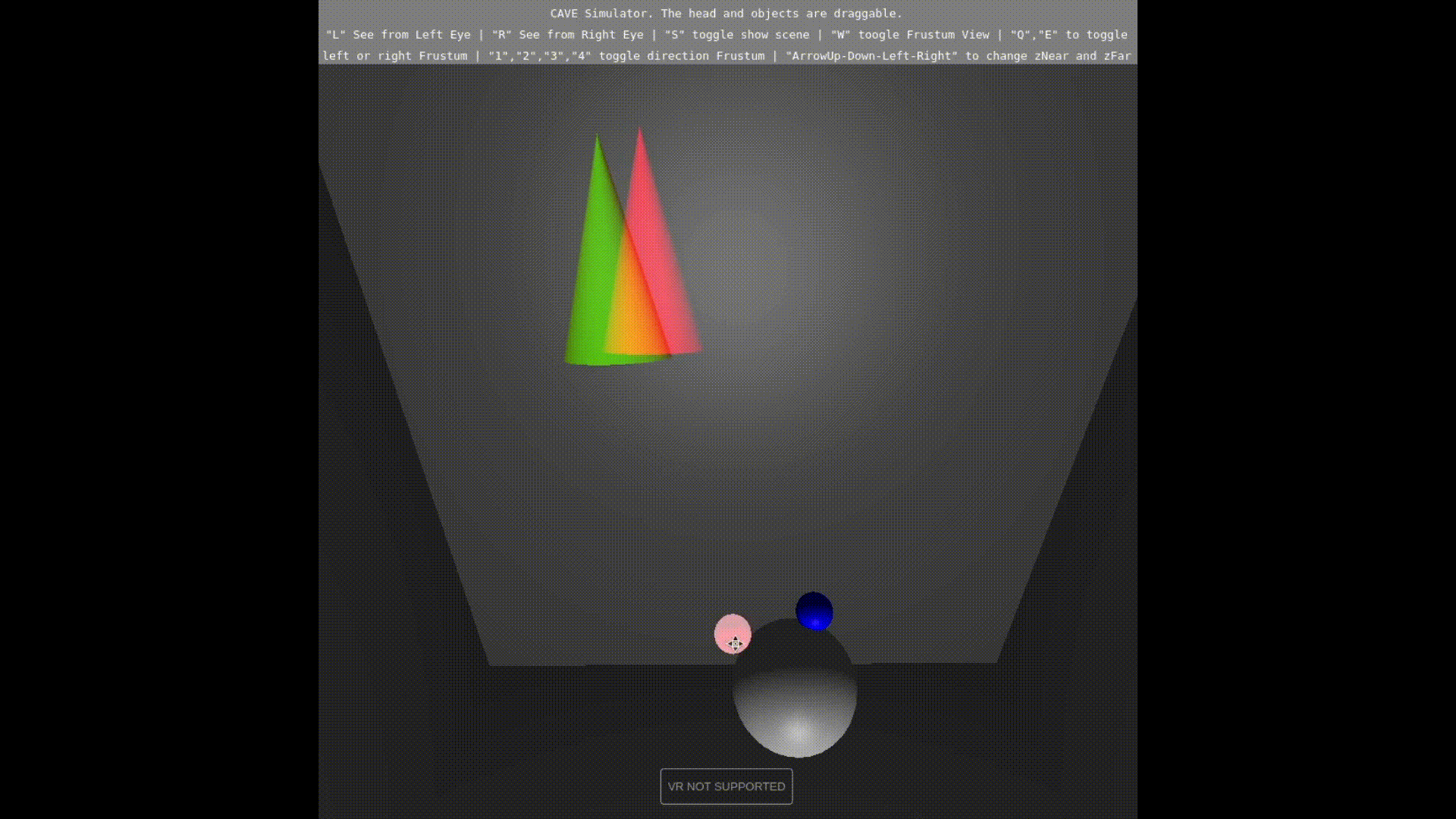 Moving the head and objects around the scene