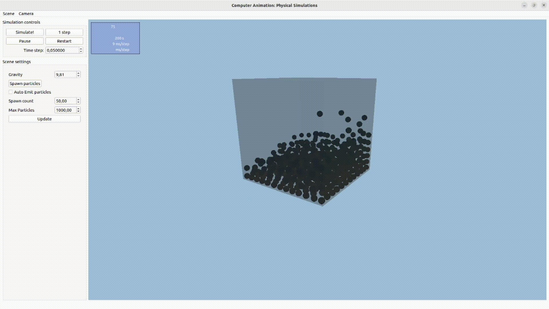 Fluid simulation demo