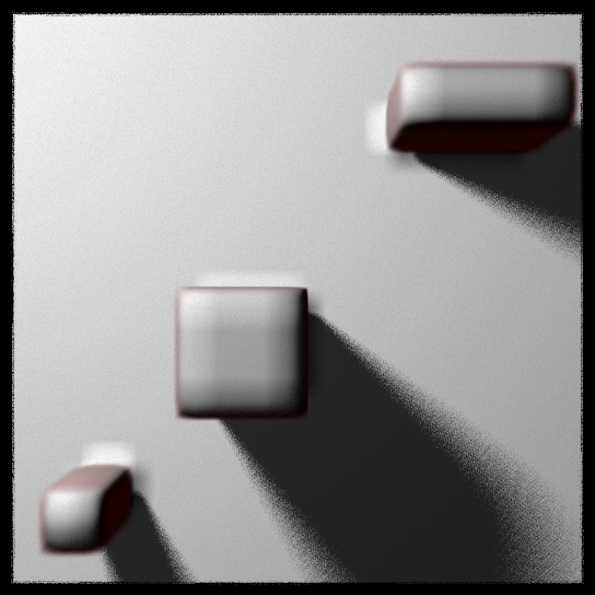 20 shadow rays: soft shadow